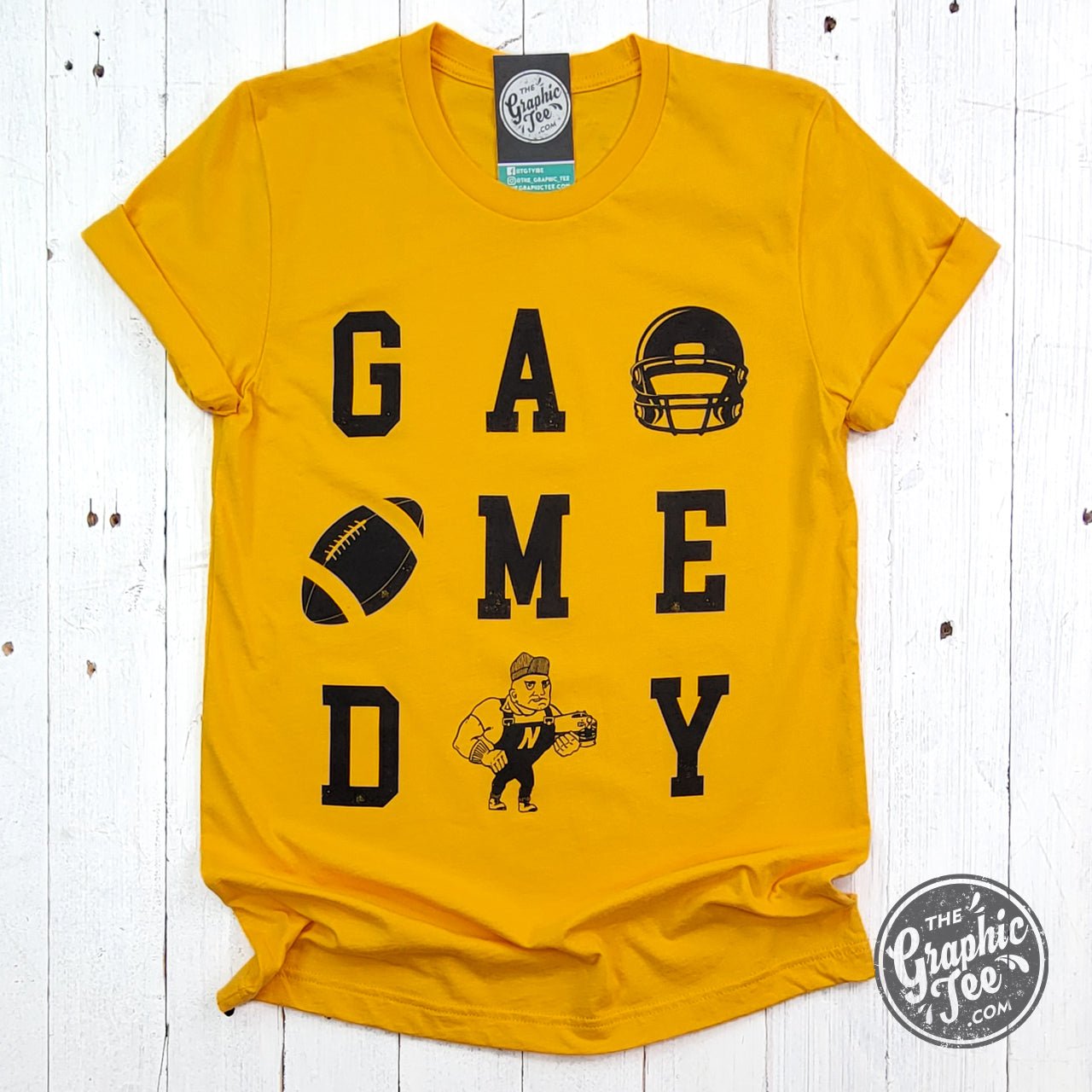GAME DAY ADULT Newton Railers Gold Short Sleeve Unisex Tee - Aaria Tees Aaria Tees