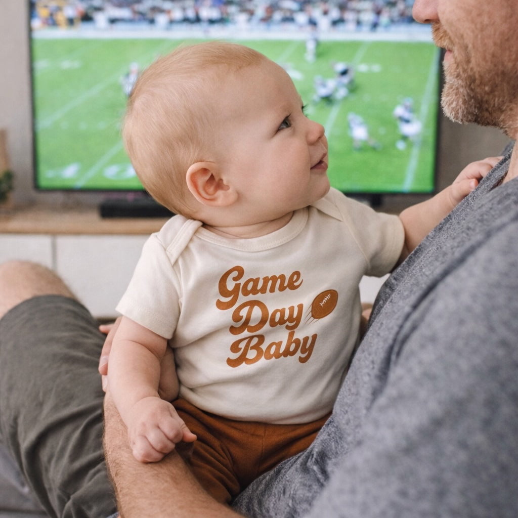 graphic bodysuit | Game Day Baby - Aaria Tees Aaria Tees