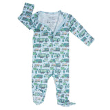 Garbage Trucks Recycle Zipper Footie Aaria Tees