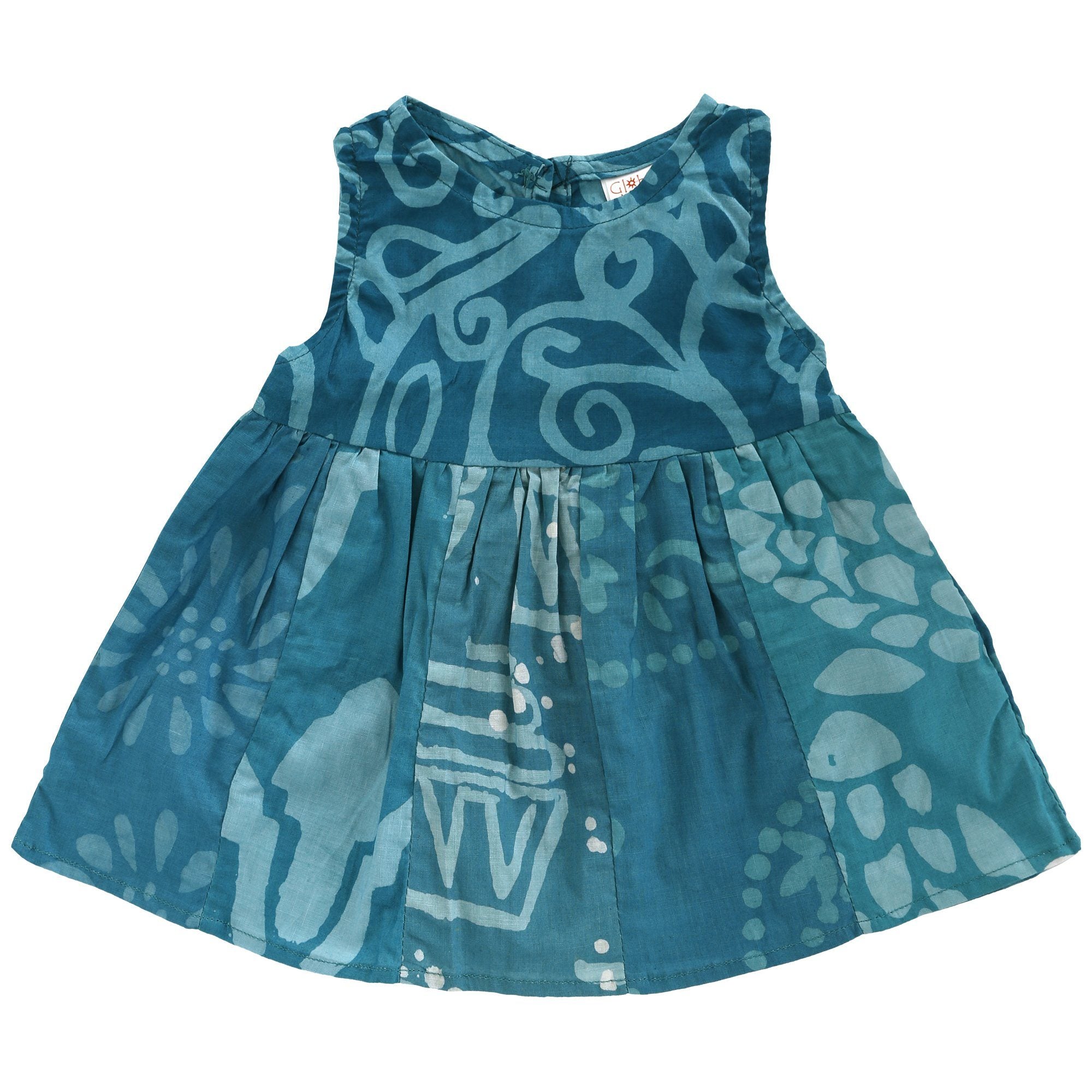 Ghana Batik Girl's Paneled Sundress - Aaria Tees Aaria Tees