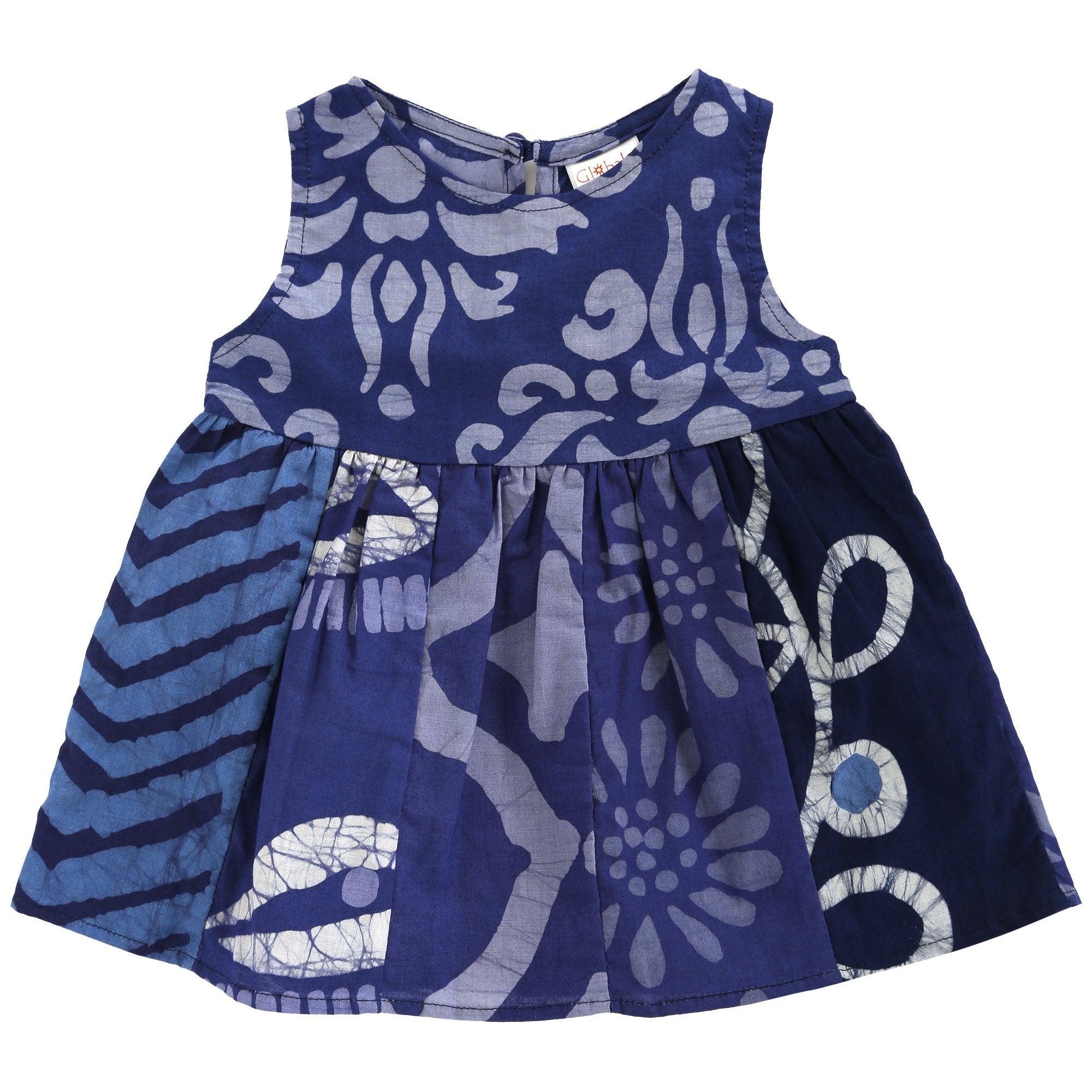 Ghana Batik Girl's Paneled Sundress - Aaria Tees Aaria Tees