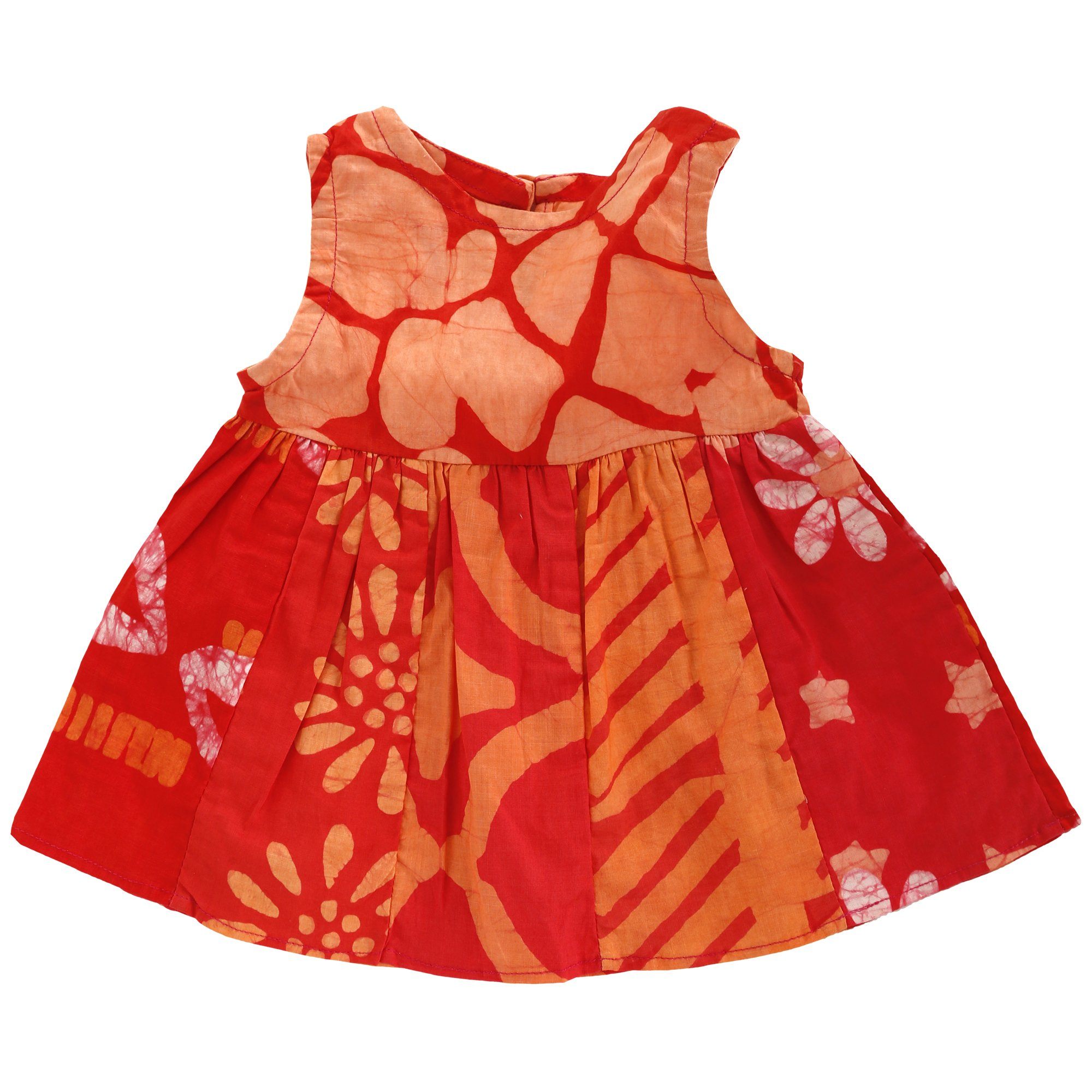 Ghana Batik Girl's Paneled Sundress - Aaria Tees Aaria Tees