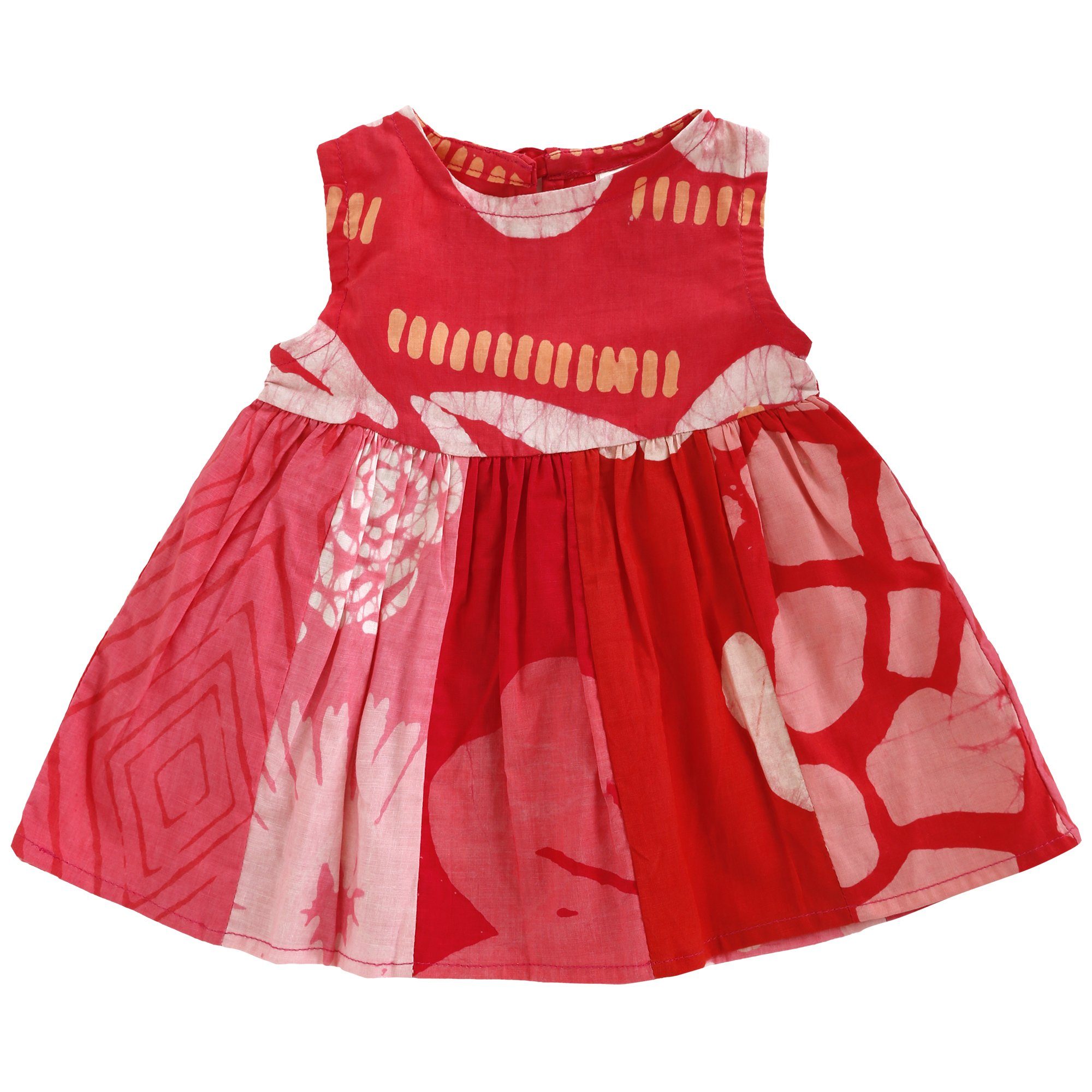 Ghana Batik Girl's Paneled Sundress - Aaria Tees Aaria Tees