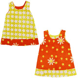 Ghana Batik Girls' Reversible Dress - Aaria Tees Aaria Tees