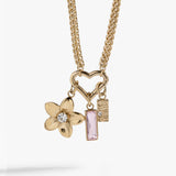 Girl Mom Interchangeable Charm Necklace - Aaria Tees Aaria Tees