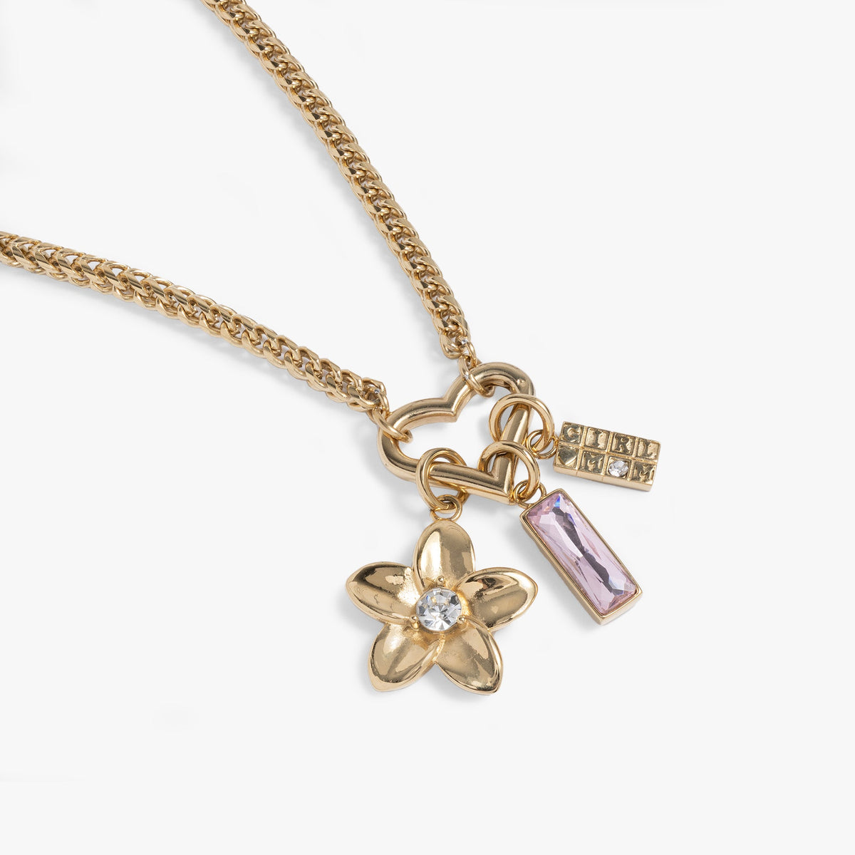 Girl Mom Interchangeable Charm Necklace - Aaria Tees