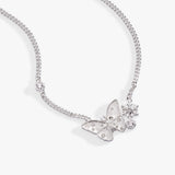Glass Butterfly Inline Necklace - Aaria Tees Aaria Tees