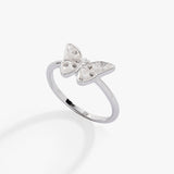Glass Butterfly Statement Ring - Aaria Tees Aaria Tees