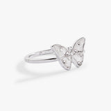 Glass Butterfly Statement Ring - Aaria Tees Aaria Tees