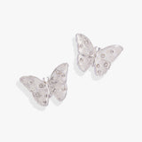 Glass Butterfly Statement Stud Earrings - Aaria Tees Aaria Tees