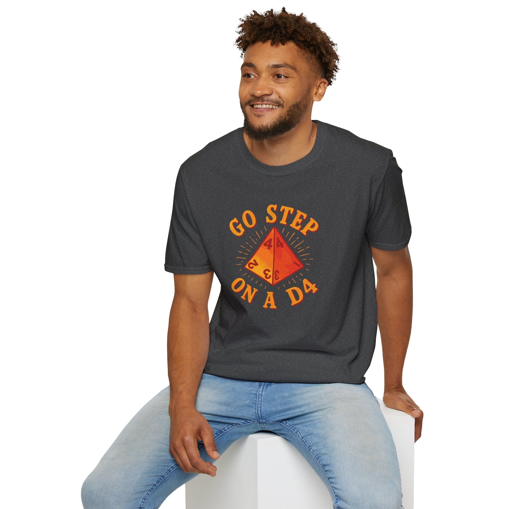 Go Step On A D4 Funny DnD T-Shirt - Aaria Tees Aaria Tees