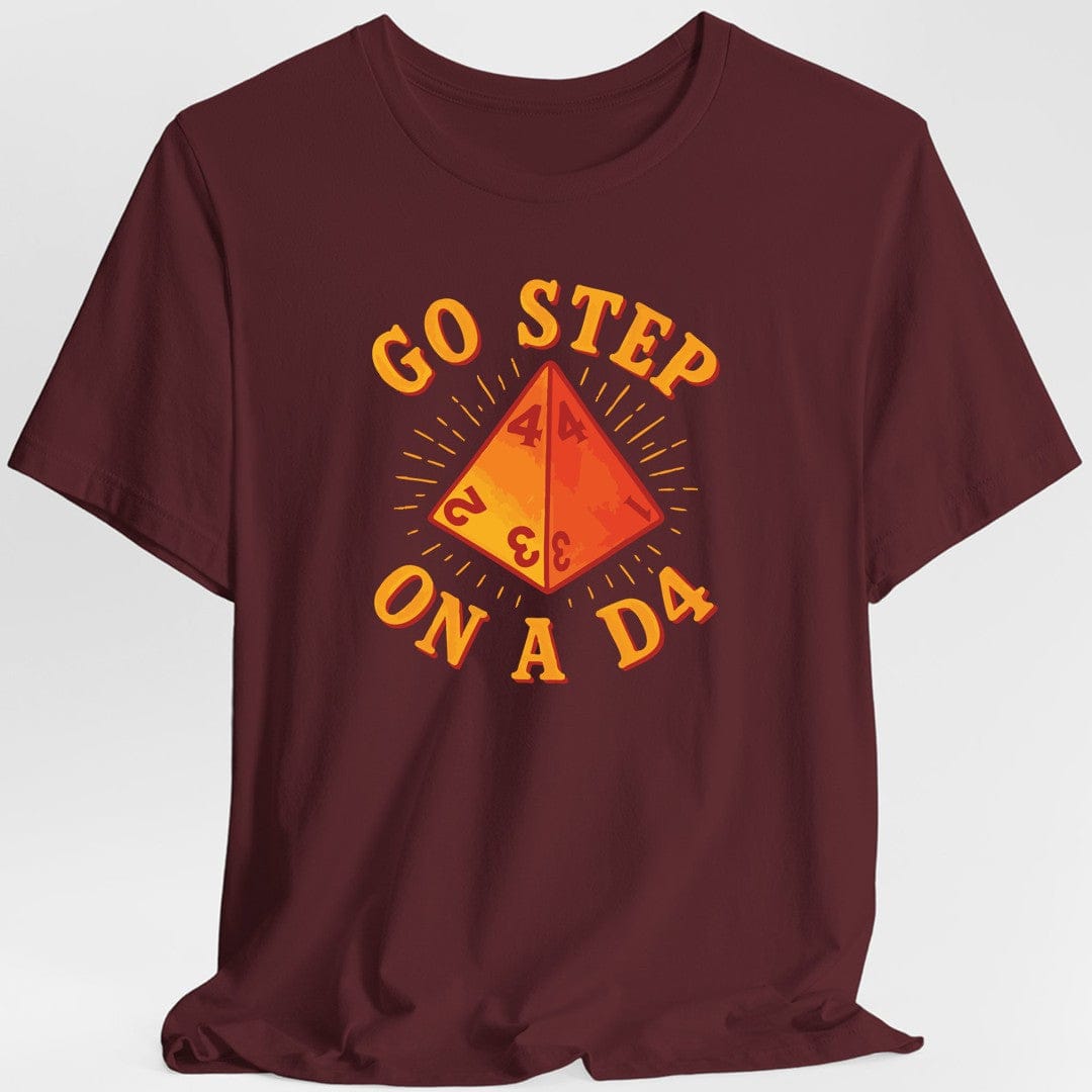 Go Step On A D4 Funny DnD T-Shirt - Aaria Tees Aaria Tees