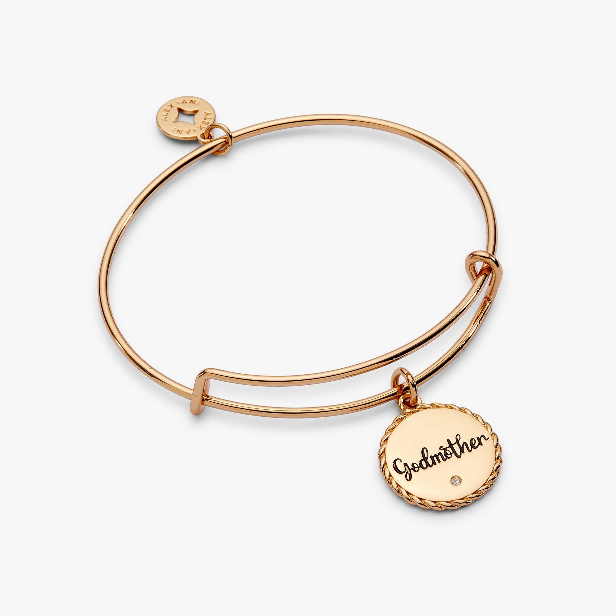 Godmother 'Loves Like A Parent, Acts Like A Friend' Charm Bangle - Aaria Tees Aaria Tees