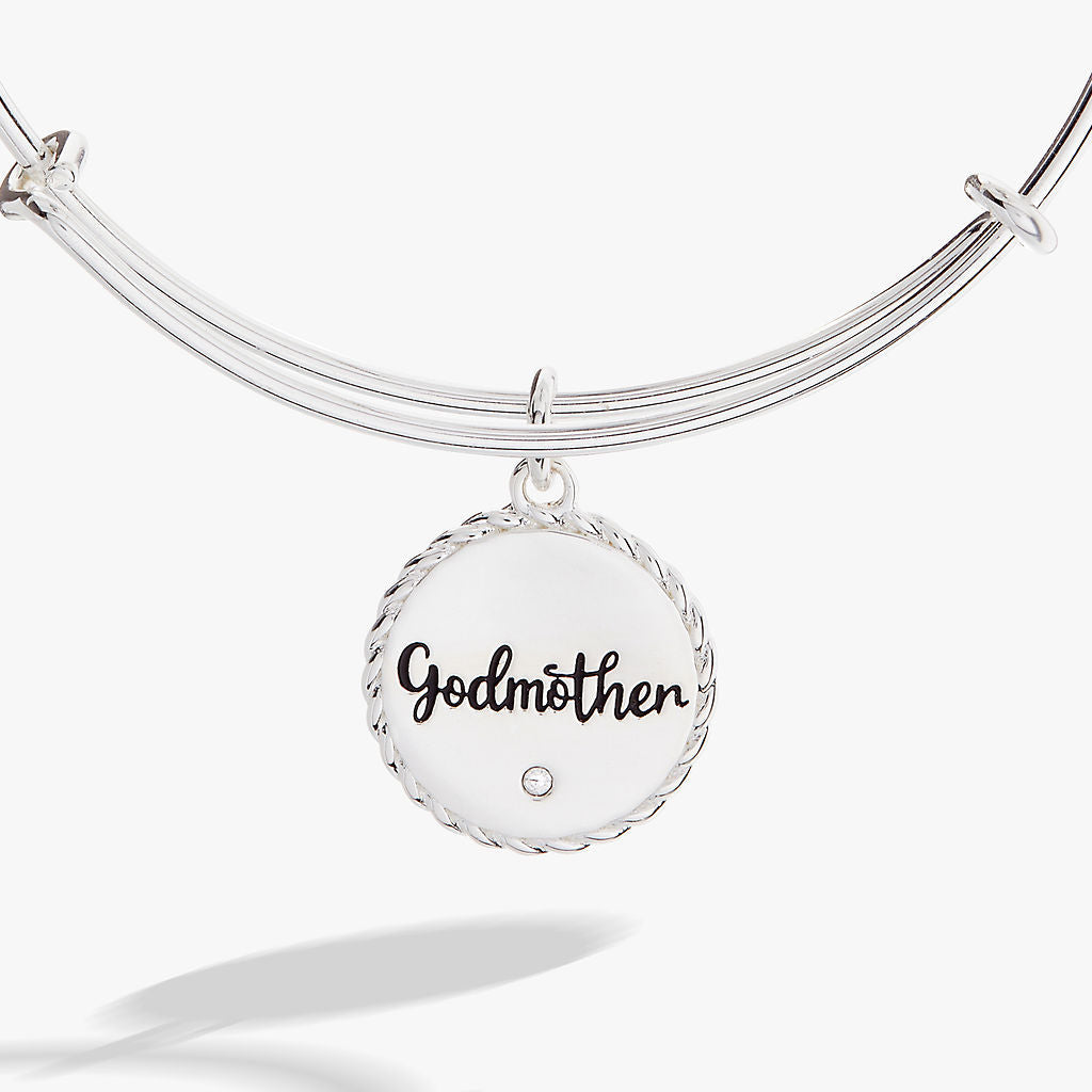 Godmother 'Loves Like A Parent, Acts Like A Friend' Charm Bangle - Aaria Tees Aaria Tees