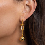 Lydia Beaded Link Earrings Aaria Tees