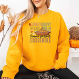 Turkey Gravy Beans & Rolls Sweatshirt – Funny Thanksgiving Casserole Crewneck - Aaria Tees Aaria Tees