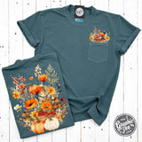 Golden Harvest Pigment Dyed Pocket Tee - Aaria Tees Aaria Tees