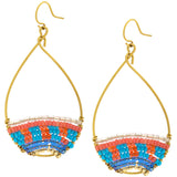 Good Karma Beaded Hoops - Aaria Tees Aaria Tees