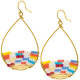Good Karma Beaded Hoops - Aaria Tees Aaria Tees