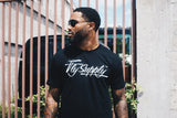 Fly Supply Logo: Black (10 Year Anniversary) - Aaria Tees Aaria Tees
