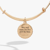 Grandma 'Wise And Warm, Her Love Feels Like Home' Charm Bangle - Aaria Tees Aaria Tees