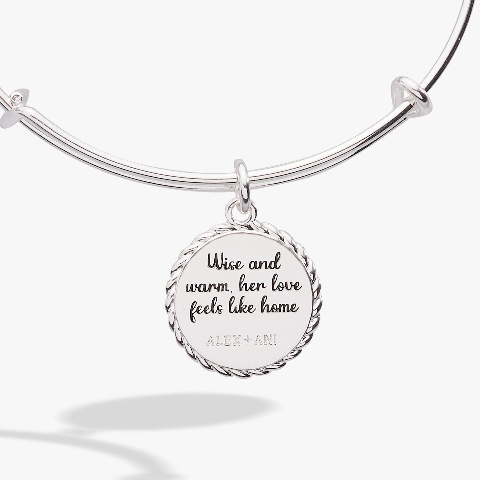 Grandma 'Wise And Warm, Her Love Feels Like Home' Charm Bangle - Aaria Tees Aaria Tees