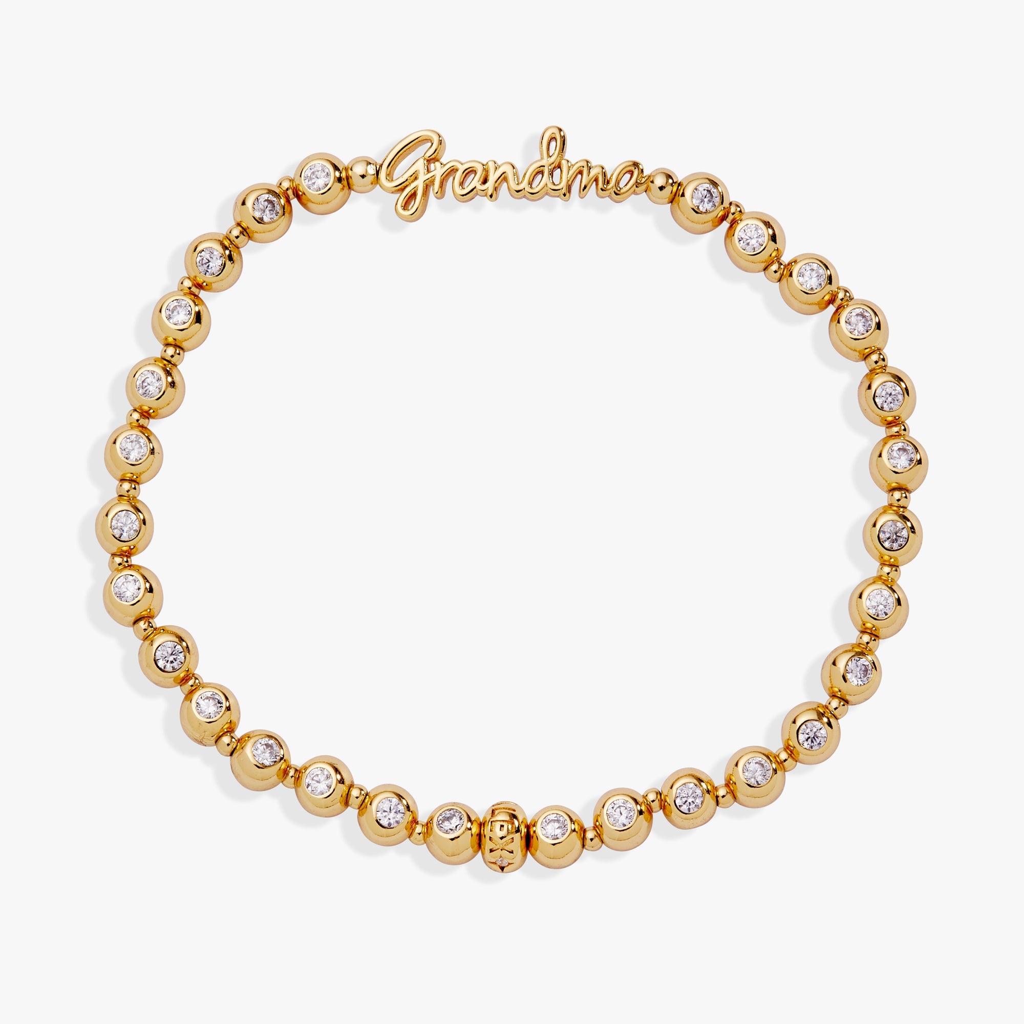 Grandma Elongated Crystal Stretch Bracelet - Aaria Tees Aaria Tees
