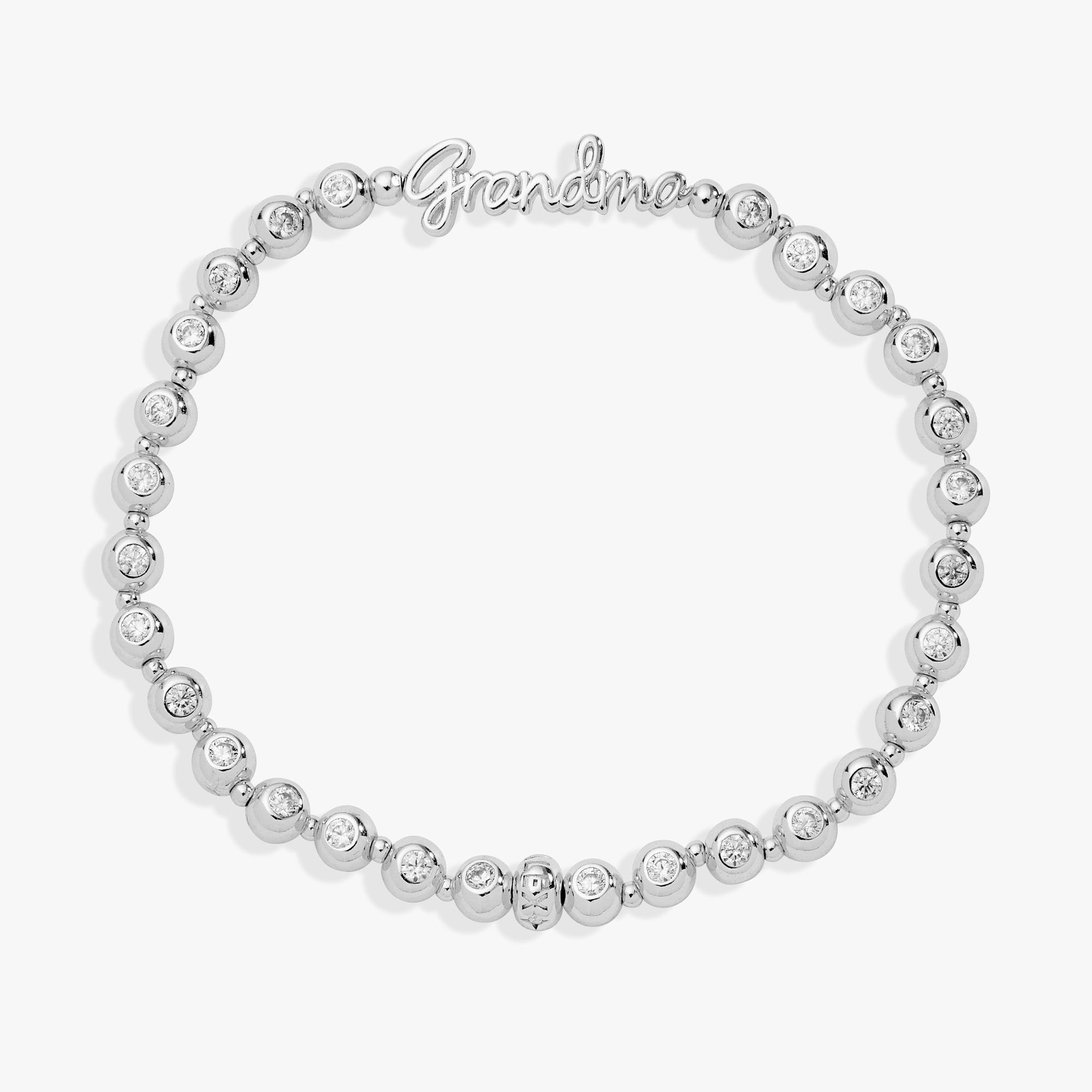 Grandma Elongated Crystal Stretch Bracelet - Aaria Tees Aaria Tees