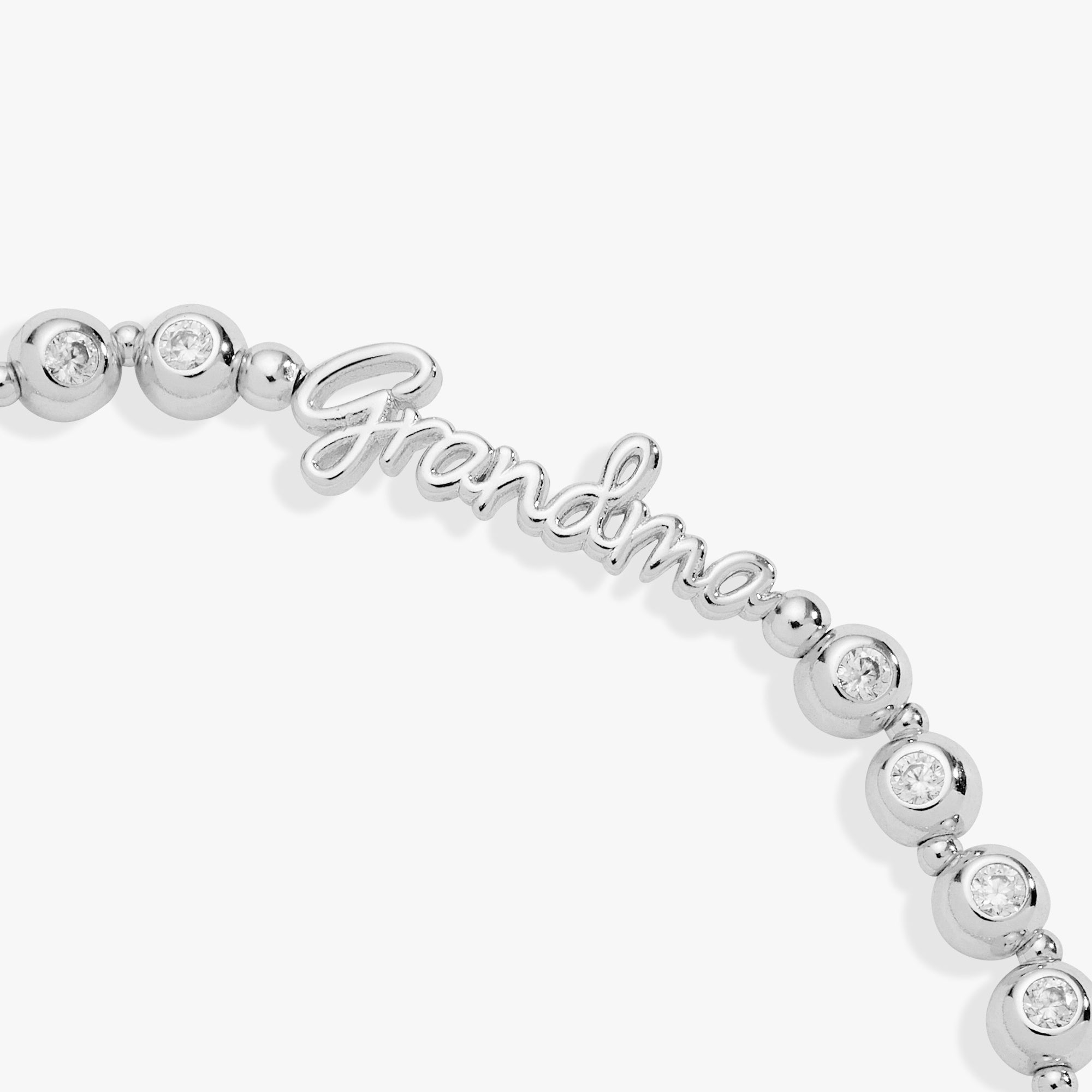 Grandma Elongated Crystal Stretch Bracelet - Aaria Tees Aaria Tees