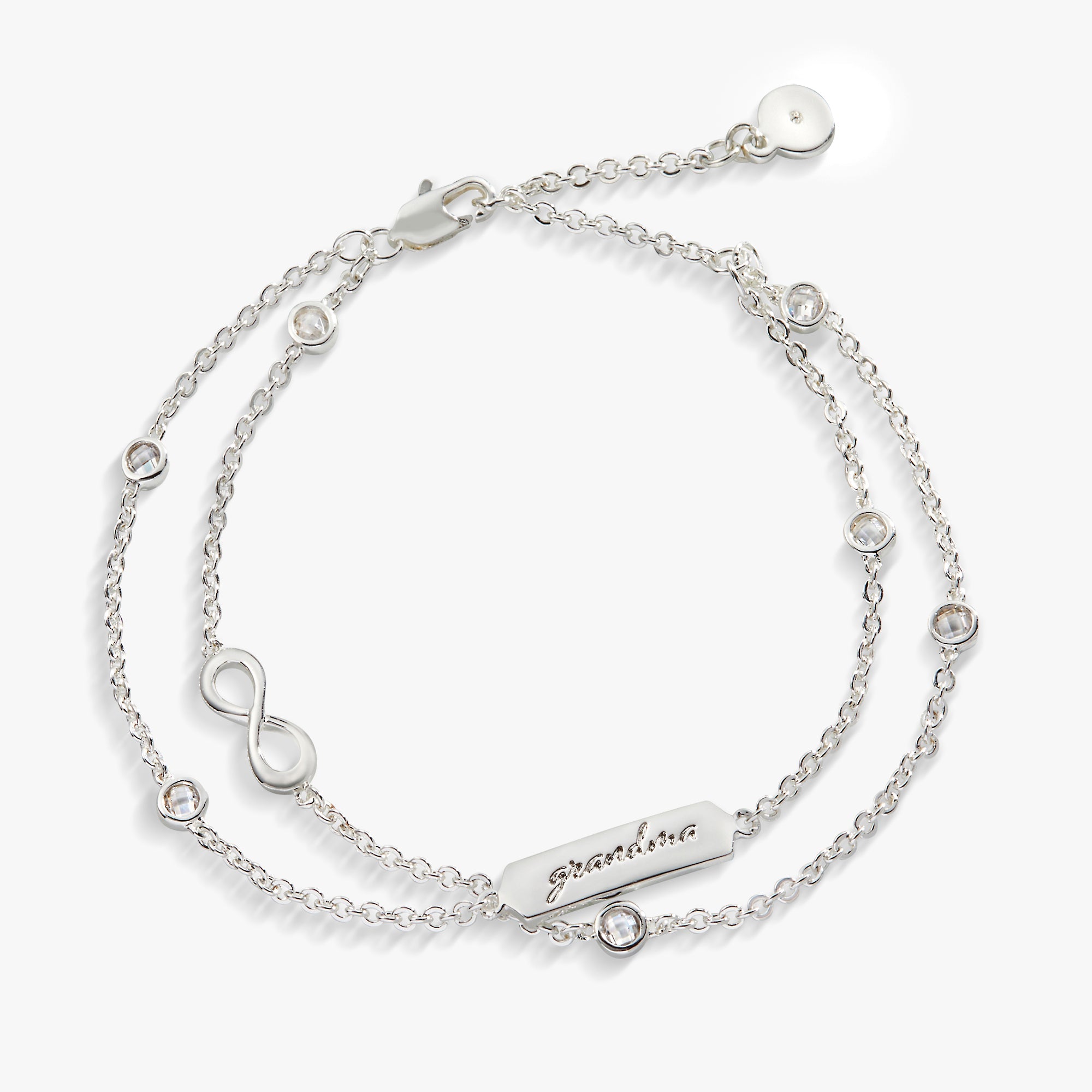 Grandma Infinity Chain Double Strand Bracelet - Aaria Tees Aaria Tees
