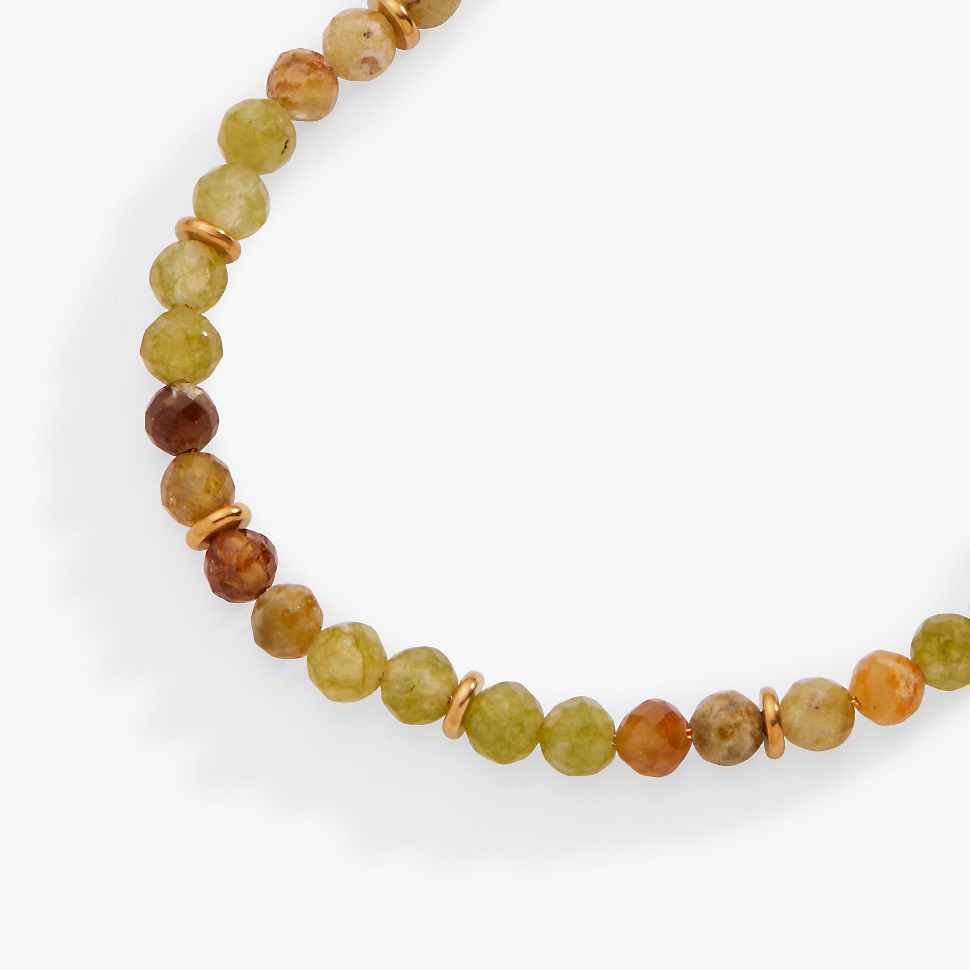 Green Ombre Semi-Precious Beaded Anklet - Aaria Tees Aaria Tees