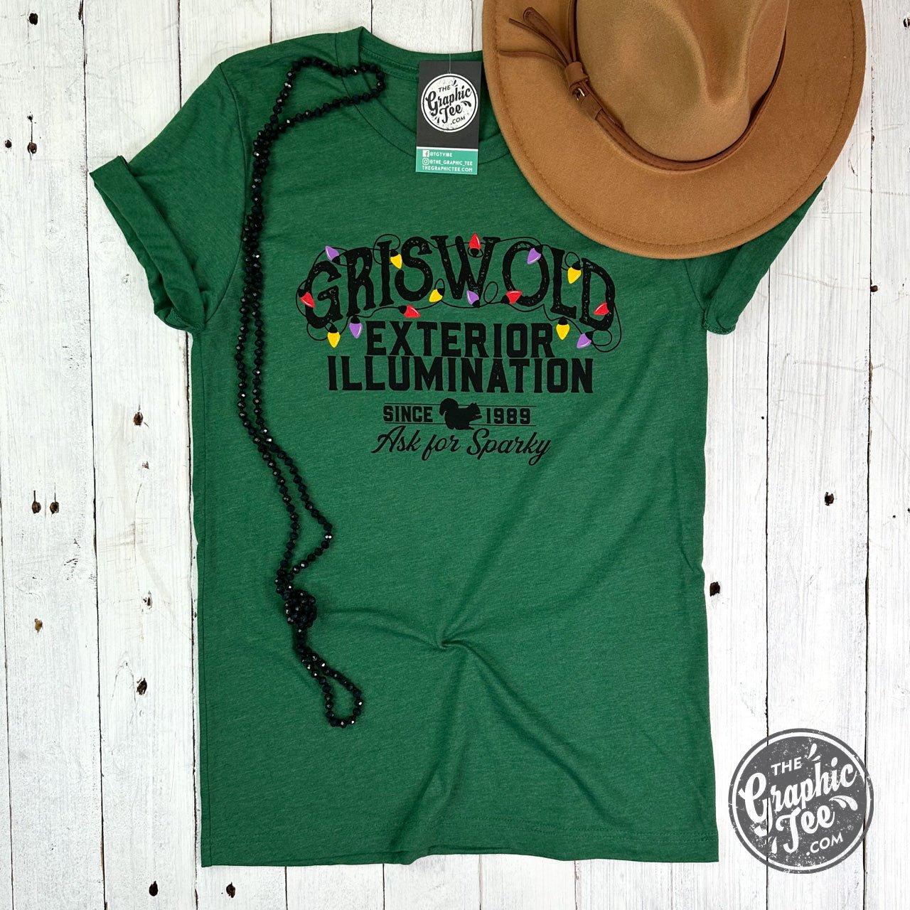Griswold Exterior Illumination ADULT Unisex Short Sleeve Tee - Aaria Tees Aaria Tees