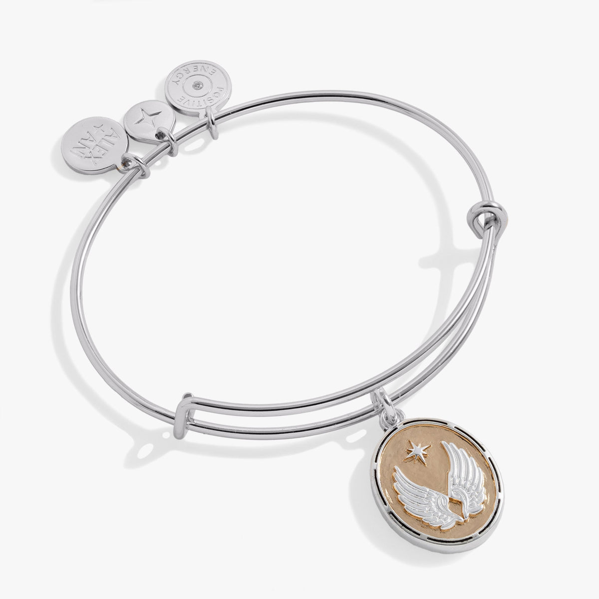 Two-Tone Guardian Angel Bangle - Aaria Tees