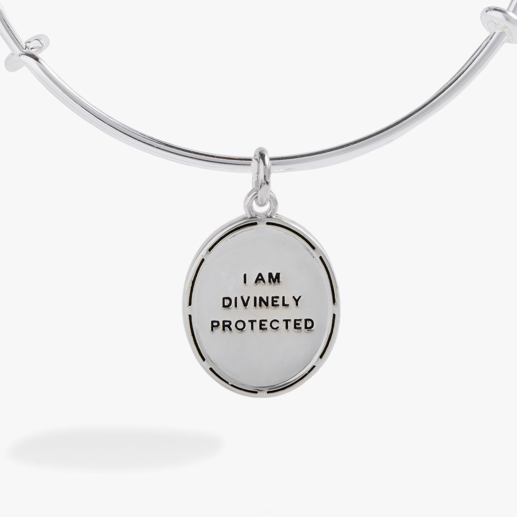 Two-Tone Guardian Angel Bangle - Aaria Tees Aaria Tees