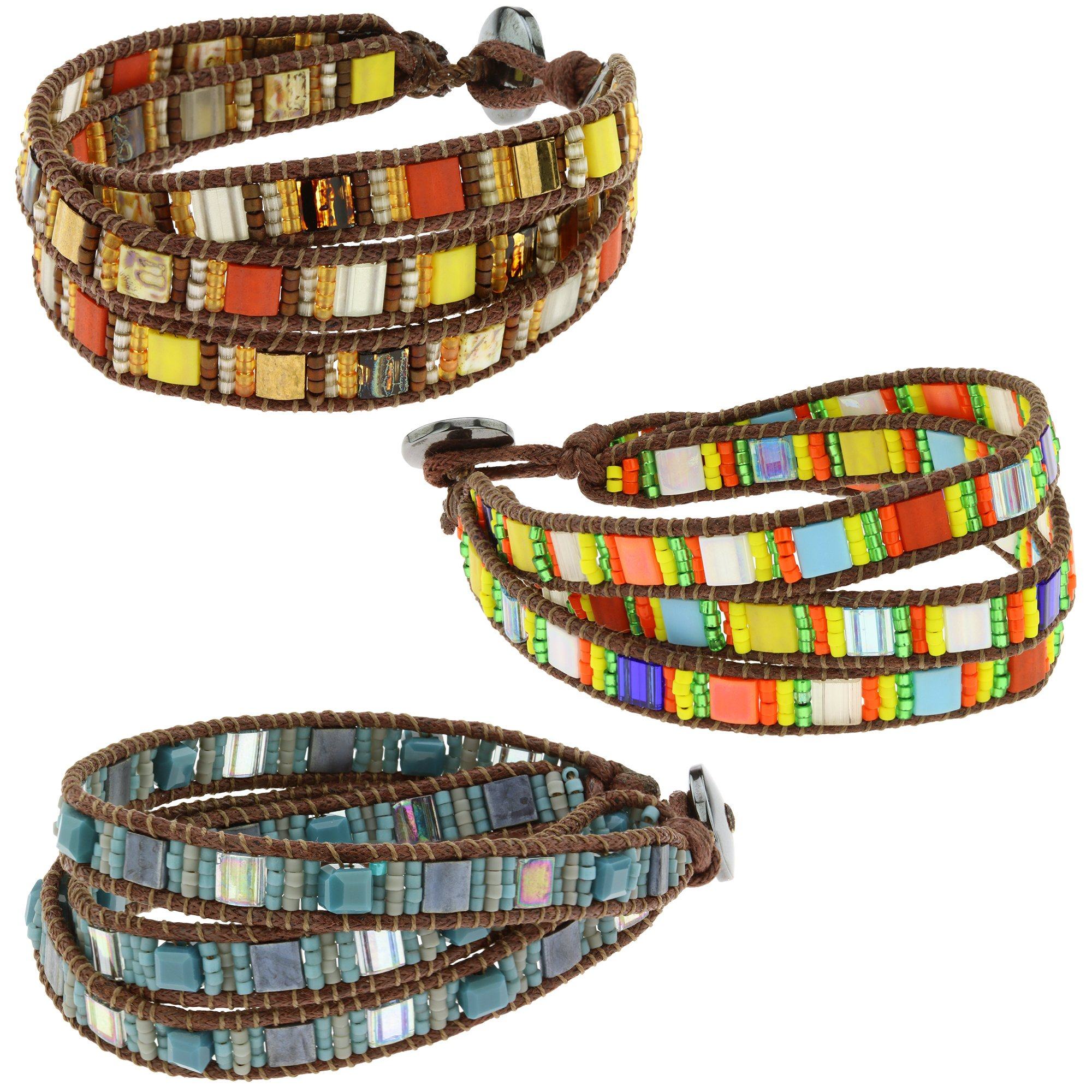 Guatemalan Glass Tile Bracelet - Aaria Tees Aaria Tees