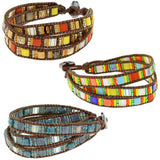 Guatemalan Glass Tile Bracelet - Aaria Tees Aaria Tees