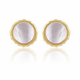 Gwen Mother of Pearl Stud Aaria Tees