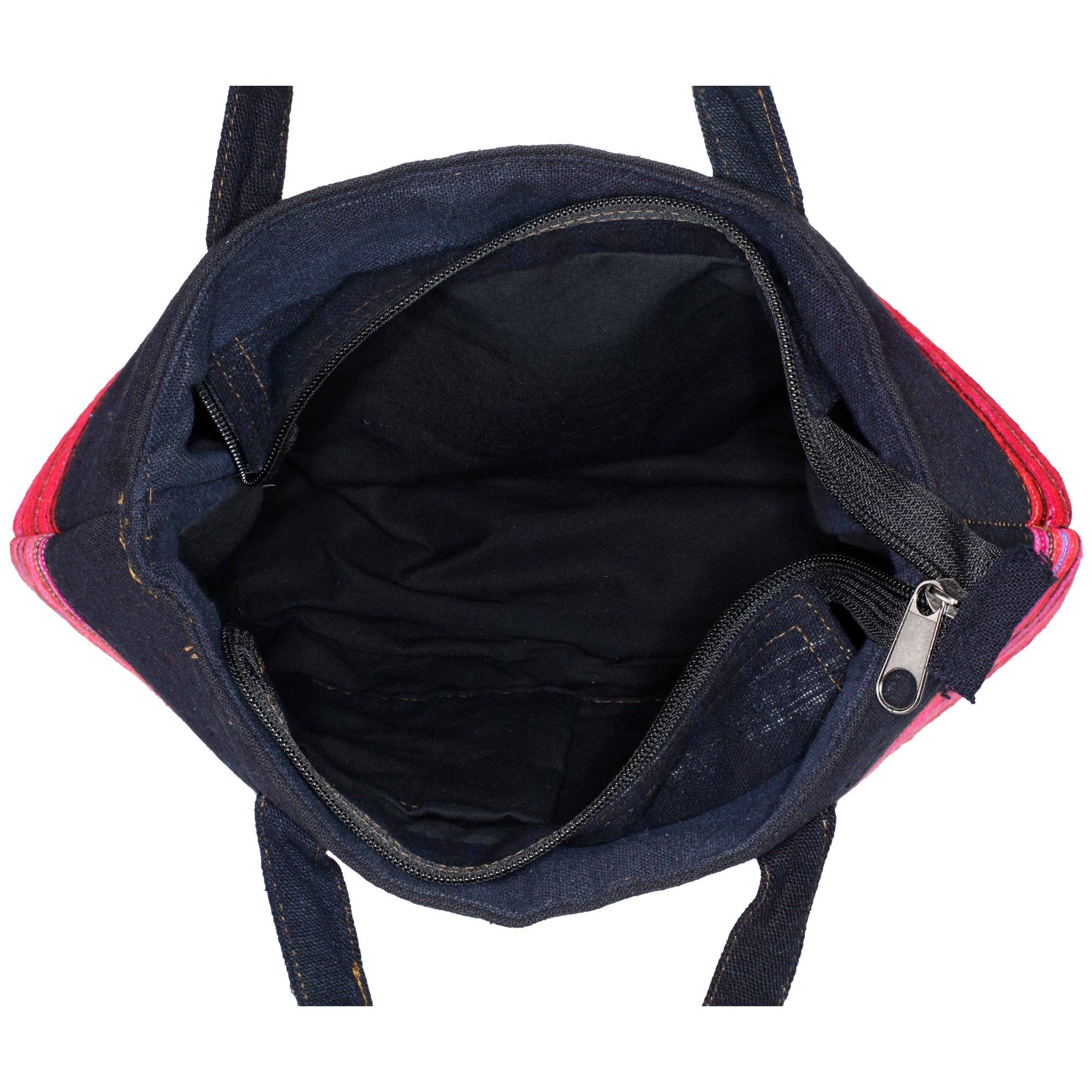 H'Mong Textile & Wicker Handbag - Aaria Tees Aaria Tees