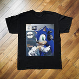 Sonic Sony Walkman Black T-Shirt Aaria Tees