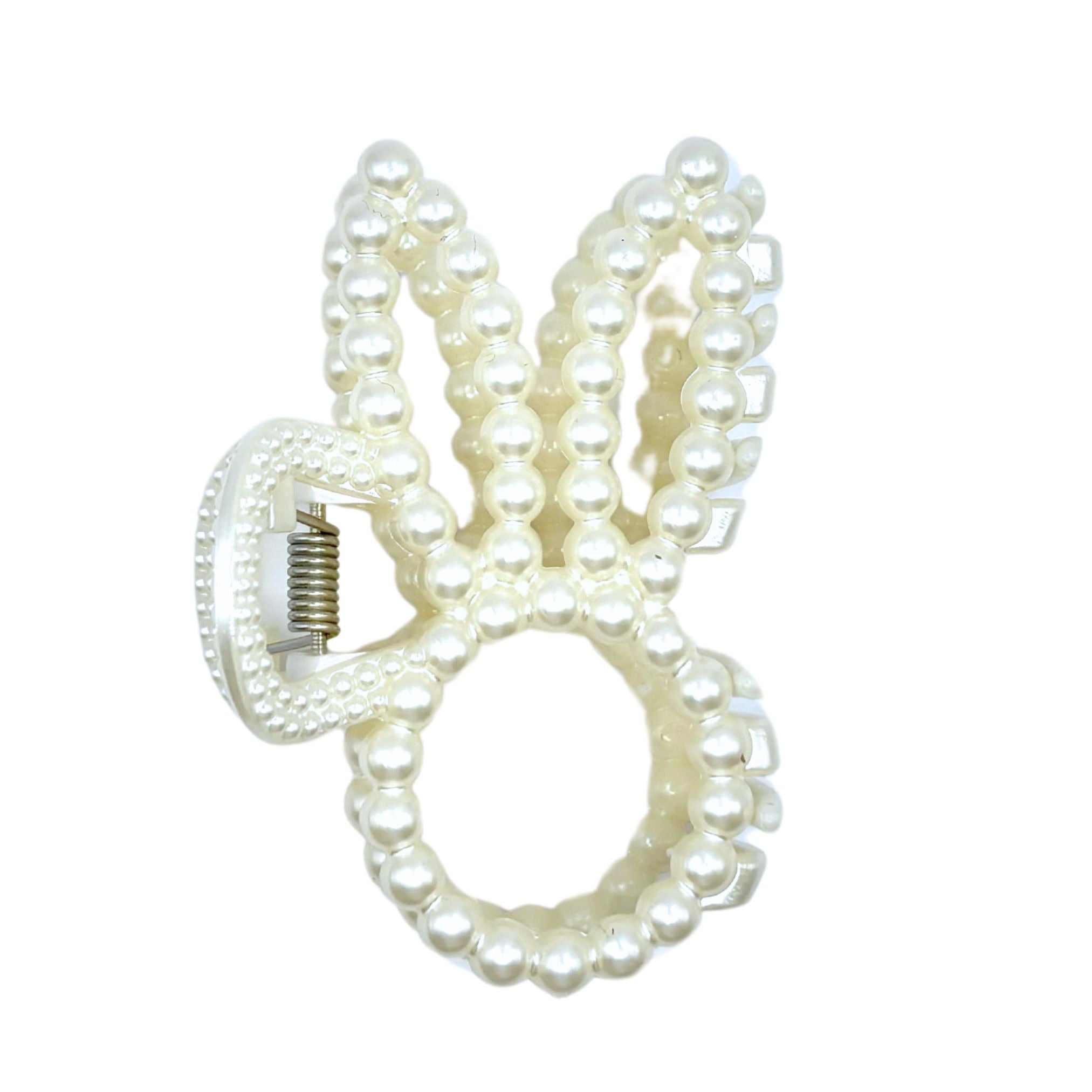 Hair Clip - Paris Pearl Bunny - Aaria Tees Aaria Tees