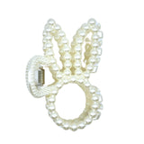Hair Clip - Paris Pearl Bunny - Aaria Tees Aaria Tees
