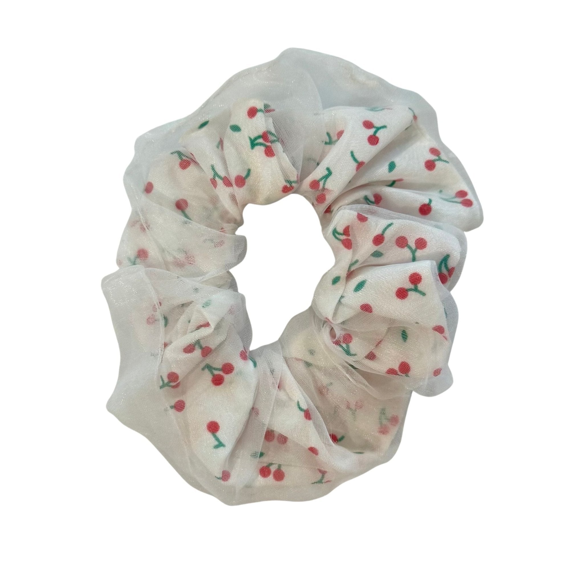 Hair Scrunchie - Cherry - Aaria Tees Aaria Tees