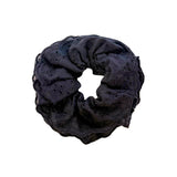 Hair Scrunchie Greer - Eyelet Black - Aaria Tees Aaria Tees
