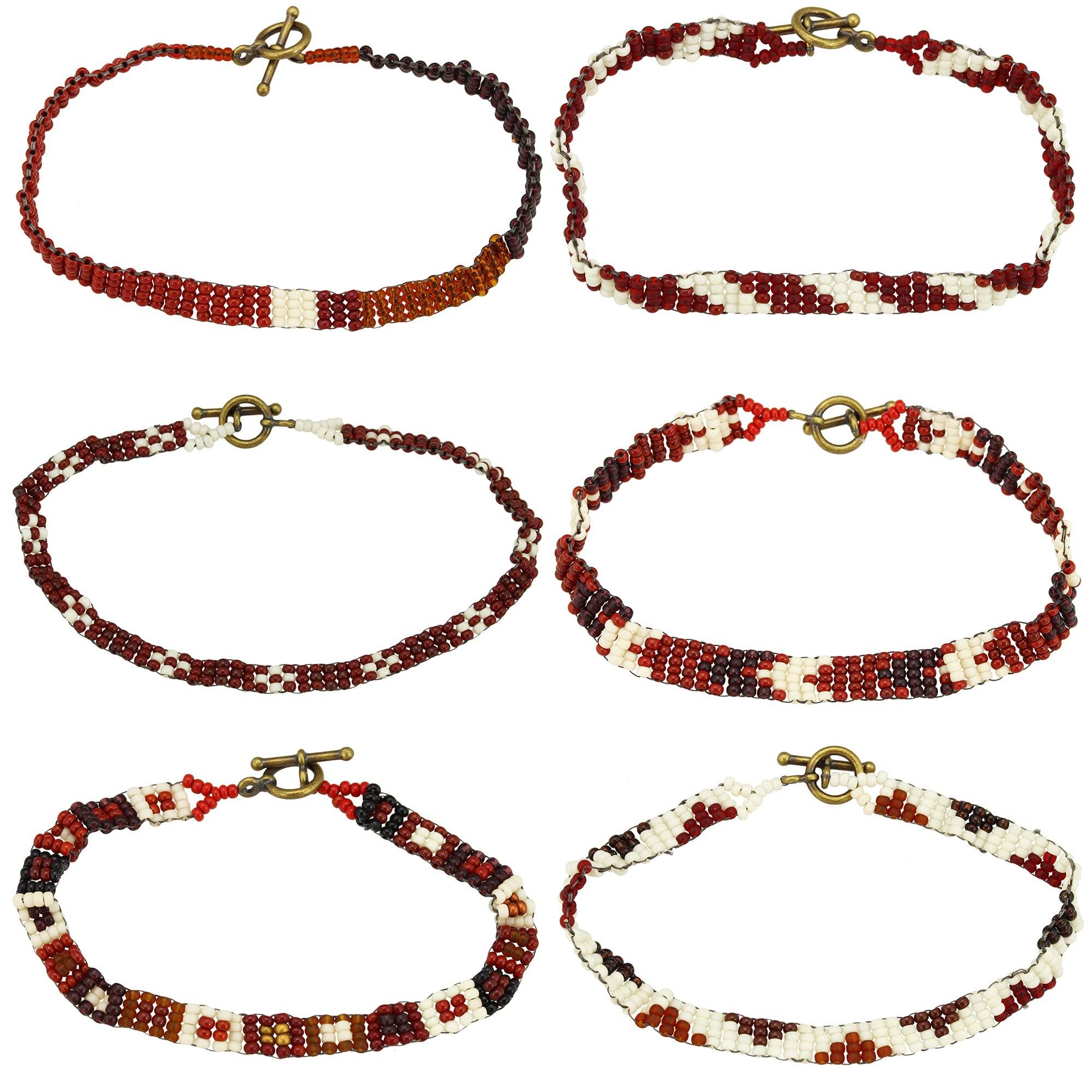 Haitian Bead Weaver Earth Tone Bracelet - Aaria Tees Aaria Tees