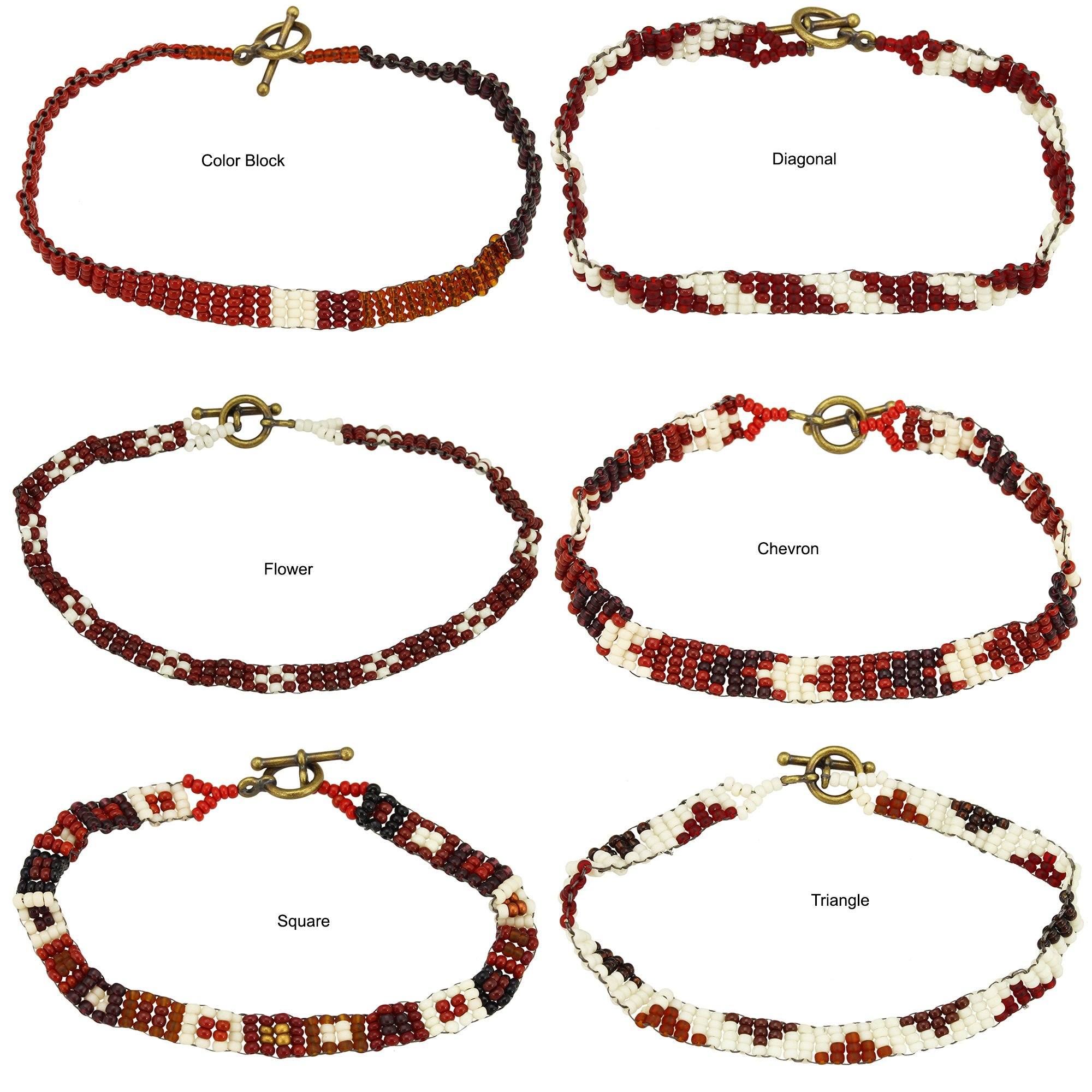 Haitian Bead Weaver Earth Tone Bracelet - Aaria Tees Aaria Tees