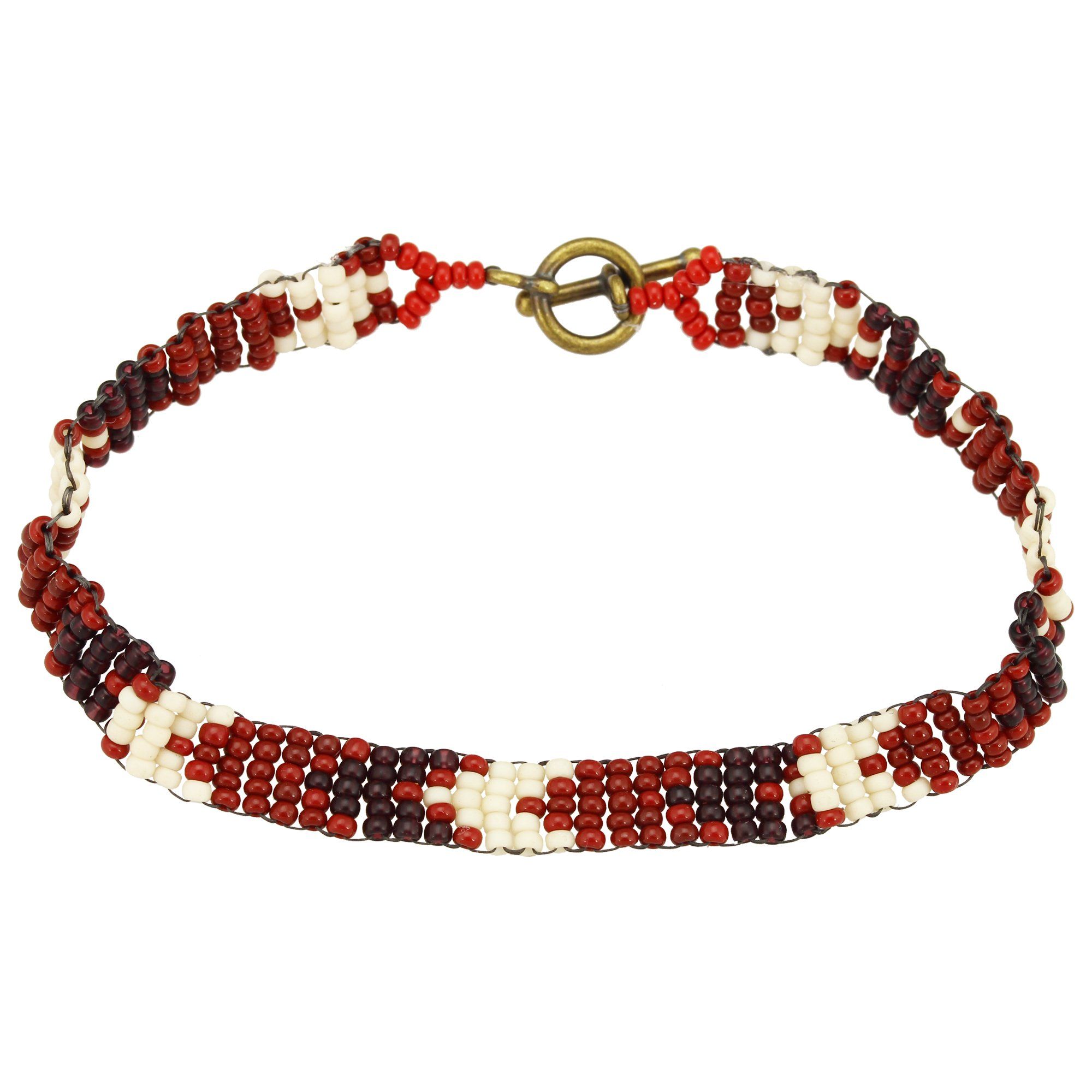 Haitian Bead Weaver Earth Tone Bracelet - Aaria Tees Aaria Tees