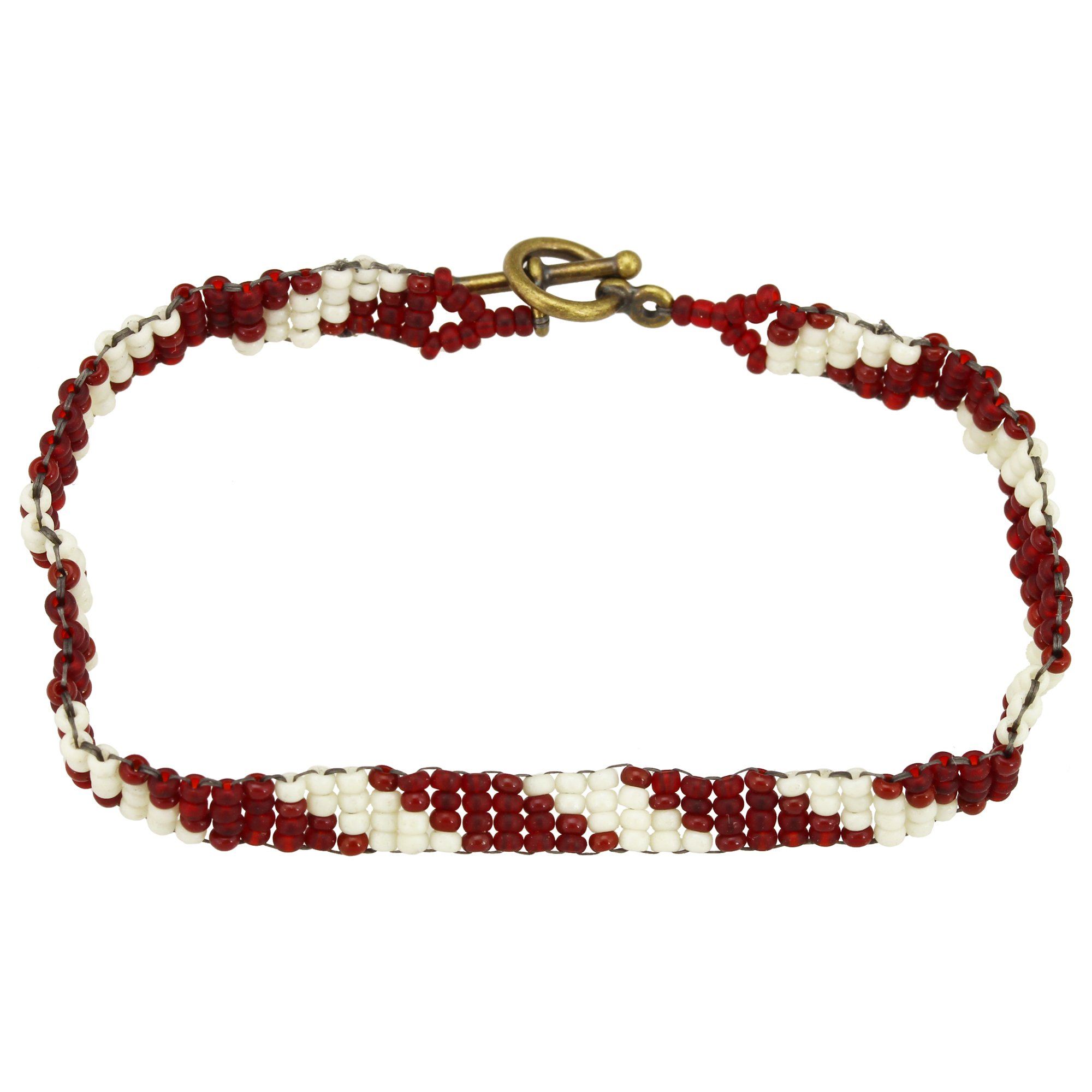 Haitian Bead Weaver Earth Tone Bracelet - Aaria Tees Aaria Tees