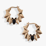 Crystal Bat Hoop Earrings - Aaria Tees Aaria Tees