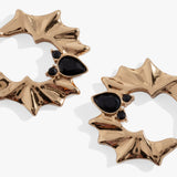 Crystal Bat Hoop Earrings - Aaria Tees Aaria Tees