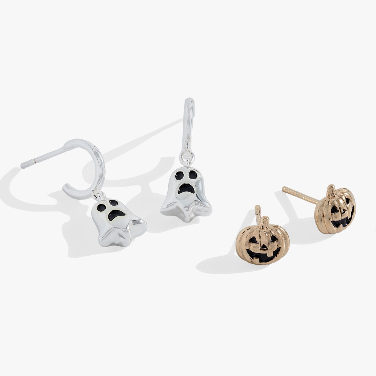 Ghost and Pumpkin Earring Set - Aaria Tees